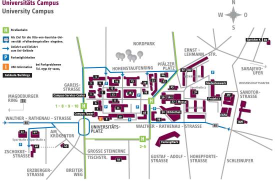 Campusplan Stand März 2010